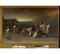 ARTXLXXBN Famous Art Print Poster Vintage Wall Art Rain of Ashes by Gioacchino Toma Canvas Art Poster for Home Decor 60x90cm