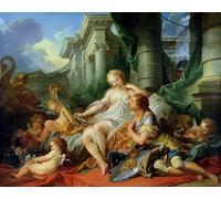 ARTXLXXBN Famous Art Print Poster Vintage Wall Art Rinaldo and Armida by François Boucher Canvas Art Poster for Home Decor 60x90cm