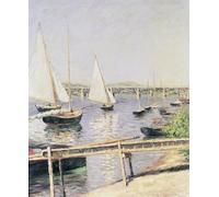 ARTXLXXBN Famous Art Print Poster Vintage Wall Art Sailing boats at Argenteuil by Gustave Caillebotte Canvas Art Poster for Home Decor 60x90cm