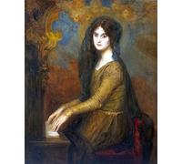 ARTXLXXBN Famous Art Print Poster Vintage Wall Art Saint Cecilia Eduard Veith Canvas Art Poster for Home Decor 60x90cm