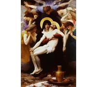 ARTXLXXBN Famous Art Print Poster Vintage Wall Art Song of the Angels by William Adolphe Bouguereau Canvas Art Poster for Home Decor 60x90cm