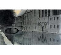 ARTXLXXBN Famous Art Print Poster Vintage Wall Art Souvenir of Flanders a Canal by Fernand Khnopff Canvas Art Poster for Home Decor 60x90cm