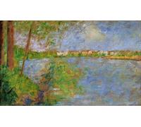 ARTXLXXBN Famous Art Print Poster Vintage Wall Art Spring At Thejatte by Georges Seurat Canvas Art Poster for Home Decor 60x90cm