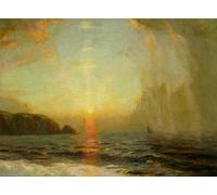 ARTXLXXBN Famous Art Print Poster Vintage Wall Art Sunset by Albert Julius Olsson Canvas Art Poster for Home Decor 60x90cm
