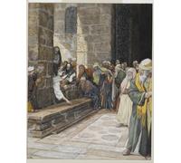 ARTXLXXBN Famous Art Print Poster Vintage Wall Art the Adulterous Woman Christ Writing Upon the Ground by Jacques Canvas Art Poster for Home Decor 60x90cm