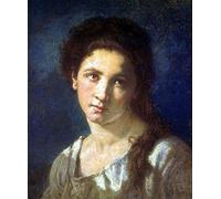 ARTXLXXBN Famous Art Print Poster Vintage Wall Art the Artist's Daughter by Thomas Couture Canvas Art Poster for Home Decor 60x90cm