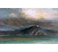 ARTXLXXBN Famous Art Print Poster Vintage Wall Art the Bay of Naples by George Frederic Watts Canvas Art Poster for Home Decor 60x90cm