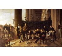 ARTXLXXBN Famous Art Print Poster Vintage Wall Art the Circle of the Rue Royale by Jacques Canvas Art Poster for Home Decor 60x90cm