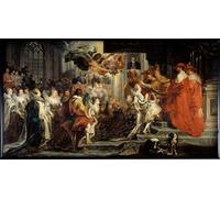 ARTXLXXBN Famous Art Print Poster Vintage Wall Art the Coronation of Mary of Medicis by Peter Paul Rubens Canvas Art Poster for Home Decor 60x90cm