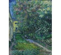 ARTXLXXBN Famous Art Print Poster Vintage Wall Art the Garden of the Asylum in Saint-rémy by Vincent Van Gogh Canvas Art Poster for Home Decor 60x90cm