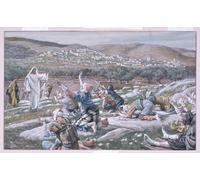 ARTXLXXBN Famous Art Print Poster Vintage Wall Art the Healing of the Lepers by Jacques Canvas Art Poster for Home Decor 60x90cm