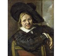 ARTXLXXBN Famous Art Print Poster Vintage Wall Art the Man with the Slouch Hat After by Frans Hals Canvas Art Poster for Home Decor 60x90cm