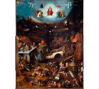ARTXLXXBN Famous Art Print Poster Vintage Wall Art the Nave of the Crazy Scene of a Group of Drunk Lunatics. by Hieronymus Boske Canvas Art Poster for Home Decor 60x90cm