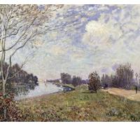 ARTXLXXBN Famous Art Print Poster Vintage Wall Art the Thames At Hampton Court East Molesey by Alfred Sisle Canvas Art Poster for Home Decor 60x90cm