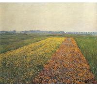 ARTXLXXBN Famous Art Print Poster Vintage Wall Art the Yellow Fields At Gennevilliers by Gustave Caillebotte Canvas Art Poster for Home Decor 60x90cm