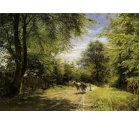 ARTXLXXBN Famous Art Print Poster Vintage Wall Art the Young Cowherd by Peder Canvas Art Poster for Home Decor 60x90cm