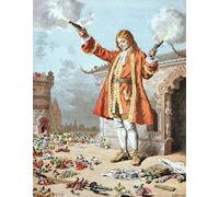 ARTXLXXBN Famous Art Print Poster Vintage Wall Art They All Fell Over Backwards As If They Had Been Struck by Thunder Illustration by Frederic Theodore Lix Canvas Art Poster for Home Decor 60x90cm