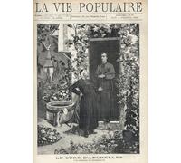 ARTXLXXBN Famous Art Print Poster Vintage Wall Art Two Men Lean Over a Bed to See a Mans Death. At the Door Other Men Are Watching the Scene. by Alphonse Mucha Canvas Art Poster for Home Decor 60x90cm