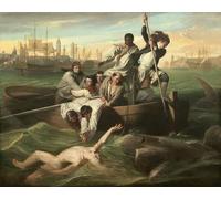 ARTXLXXBN Famous Art Print Poster Vintage Wall Art Watson and the Shark by Singleton Copley Canvas Art Poster for Home Decor 60x90cm