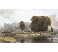 ARTXLXXBN Famous Art Print Poster Vintage Wall Art Windsor Castle From the Brocas Meadow by William Daniell Canvas Art Poster for Home Decor 60x90cm