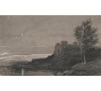 ARTXLXXBN Famous Painting Art Wall Decor Abstract Art Picture a Castle At the Waterside by Charles Parsons Knight Animal Pictures for Home Decor 60x90cm