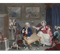 ARTXLXXBN Famous Painting Art Wall Decor Abstract Art Picture a Harlot's Progress Plate Ii by William Hogarth Animal Pictures for Home Decor 60x90cm