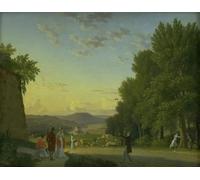 ARTXLXXBN Famous Painting Art Wall Decor Abstract Art Picture a View From the Château of Meudon by C W Eckersberg Animal Pictures for Home Decor 60x90cm