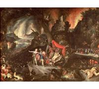 ARTXLXXBN Famous Painting Art Wall Decor Abstract Art Picture Aeneas in the Underworld by Jan the Elder Brueghel Animal Pictures for Home Decor 60x90cm