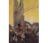 ARTXLXXBN Famous Painting Art Wall Decor Abstract Art Picture After the Storm of War King Albert by Edward Adrian Animal Pictures for Home Decor 60x90cm