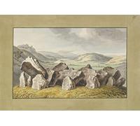 ARTXLXXBN Famous Painting Art Wall Decor Abstract Art Picture an Extensive Landscape Beyond by Johann Heinrich Wilhelm Tischbein Animal Pictures for Home Decor 60x90cm