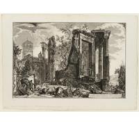 ARTXLXXBN Famous Painting Art Wall Decor Abstract Art Picture Another View of the Temple of the Sibyl At Tivoli by Battista Piranesi Animal Pictures for Home Decor 60x90cm