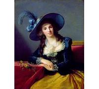 ARTXLXXBN Famous Painting Art Wall Decor Abstract Art Picture Antoinette Elisabeth Marie D'aguesseau Countess of Segur by Elisabeth Louise Vigee Lebrun Animal Pictures for Home Decor 60x90cm