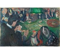 ARTXLXXBN Famous Painting Art Wall Decor Abstract Art Picture At the Roulette Table in Monte Carlo by Edvard Munch Animal Pictures for Home Decor 60x90cm