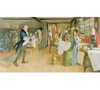 ARTXLXXBN Famous Painting Art Wall Decor Abstract Art Picture Begging for Supper by Cecil Charles Windsor Aldin Animal Pictures for Home Decor 60x90cm