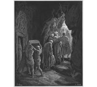 ARTXLXXBN Famous Painting Art Wall Decor Abstract Art Picture Bible the Burial of Sarah by Gustave Dore Animal Pictures for Home Decor 60x90cm