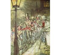 ARTXLXXBN Famous Painting Art Wall Decor Abstract Art Picture Bob Cratchit Went Down a Slide on Cornhill by Arthur Rackham Animal Pictures for Home Decor 60x90cm