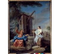 ARTXLXXBN Famous Painting Art Wall Decor Abstract Art Picture Christ and the Samaritan Painting by Gabriel De Saint Aubin Animal Pictures for Home Decor 60x90cm