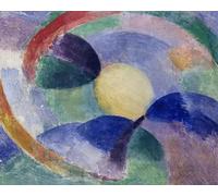 ARTXLXXBN Famous Painting Art Wall Decor Abstract Art Picture Circular Shapes Moon by Robert Delaunay Animal Pictures for Home Decor 60x90cm