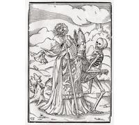 ARTXLXXBN Famous Painting Art Wall Decor Abstract Art Picture Death Comes to the Bishop by Hans Holbein Der Jüngere Animal Pictures for Home Decor 60x90cm