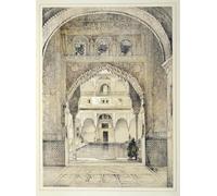 ARTXLXXBN Famous Painting Art Wall Decor Abstract Art Picture Door of the Hall of Ambassadors by John Frederick Lewis Animal Pictures for Home Decor 60x90cm