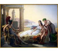 ARTXLXXBN Famous Painting Art Wall Decor Abstract Art Picture Enee Narrant a Didon the Misfortunes of Troy by Baron Pierre Narcisse Guerin Animal Pictures for Home Decor 60x90cm