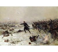 ARTXLXXBN Famous Painting Art Wall Decor Abstract Art Picture Episode of the War of Battle of Chenebier by Alphonse Marie De Neuville Animal Pictures for Home Decor 60x90cm