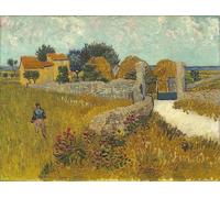 ARTXLXXBN Famous Painting Art Wall Decor Abstract Art Picture Farmhouse in Provence by Vincent Van Gogh Animal Pictures for Home Decor 60x90cm