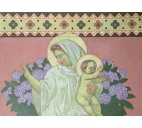 ARTXLXXBN Famous Painting Art Wall Decor Abstract Art Picture Grace Central Section From the decoration of the Artist's Home At Perros Guirac by Maurice Denis Animal Pictures for Home Decor 60x90cm