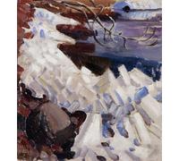 ARTXLXXBN Famous Painting Art Wall Decor Abstract Art Picture Ice Breaking on the Shores of Kalela by Akseli Gallen-kallela Animal Pictures for Home Decor 60x90cm