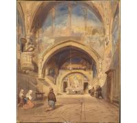 ARTXLXXBN Famous Painting Art Wall Decor Abstract Art Picture Interior of the Church of San Benedetto Subiaco by William Muller Animal Pictures for Home Decor 60x90cm