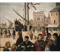 ARTXLXXBN Famous Painting Art Wall Decor Abstract Art Picture Italy Scenes From Life of Saint Ursula Arrival of English Ambassadors by Vittore Carpaccio Animal Pictures for Home Decor 60x90cm