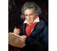 ARTXLXXBN Famous Painting Art Wall Decor Abstract Art Picture Ludwig Van Beethoven Composing His missa Solemnis by Carl Stieler Animal Pictures for Home Decor 60x90cm