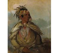 ARTXLXXBN Famous Painting Art Wall Decor Abstract Art Picture Man Who Tracks a Chief by George Catlin Animal Pictures for Home Decor 60x90cm