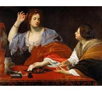 ARTXLXXBN Famous Painting Art Wall Decor Abstract Art Picture Martha Blames Her Vain Sister Mary Magdalene Simon Vouet by Simon Vouet Animal Pictures for Home Decor 60x90cm